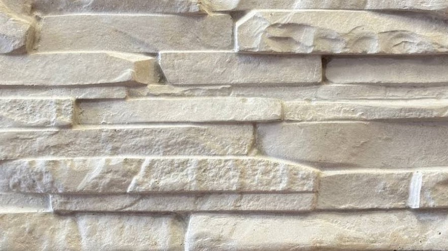 Вариант фасадной отделки теплоблока — образец №1